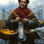 Jewish Woman Selling Oranges art print by Aleksander Gierymski