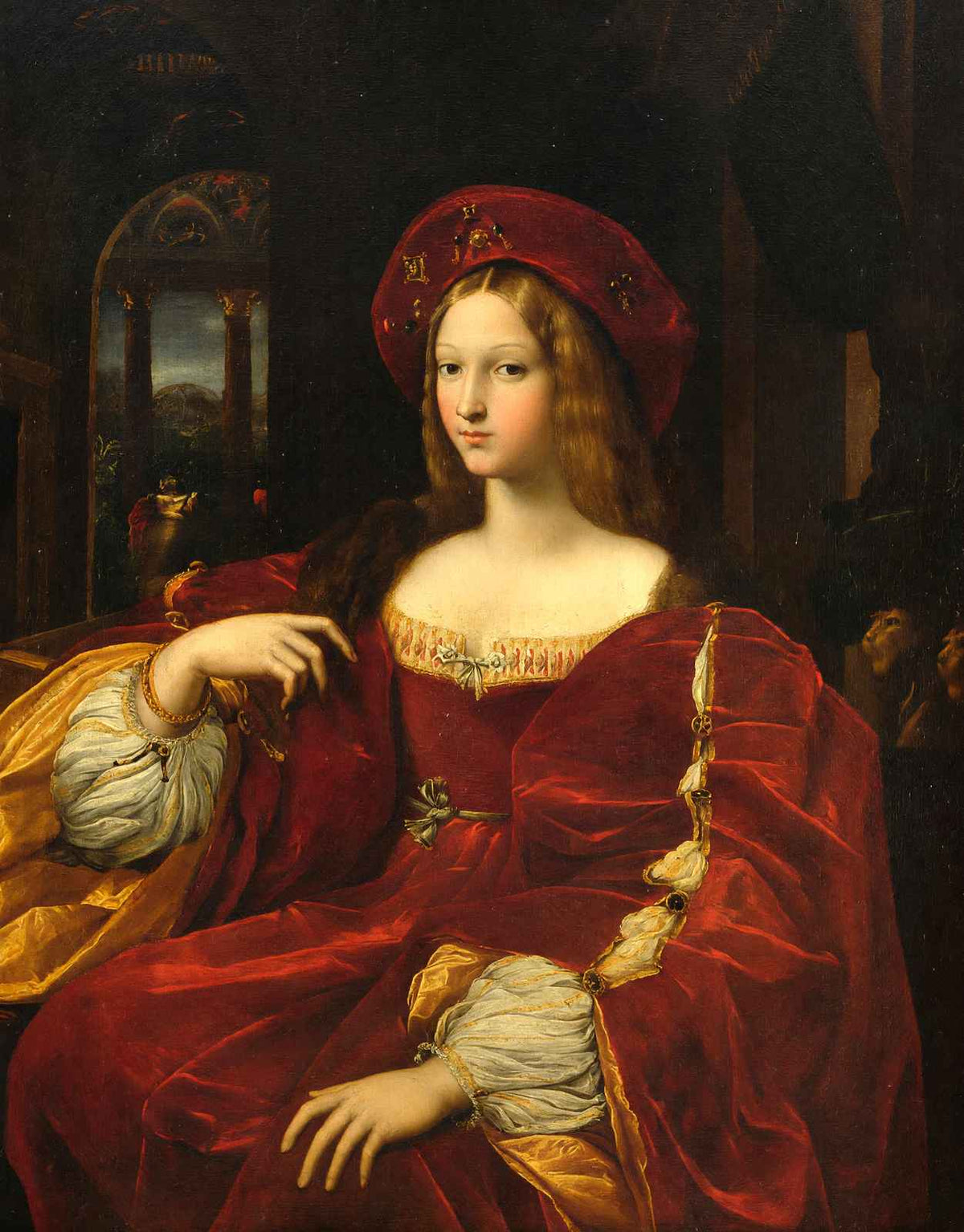 Joanna of Aragon Art Print 1518 Painting by Raphael (6 Sizes) - Acid Free