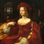 Joanna of Aragon painting by Raphael (1518)