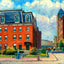 Johns Hopkins University Baltimore Painting Print (7 Sizes) - Reproduction