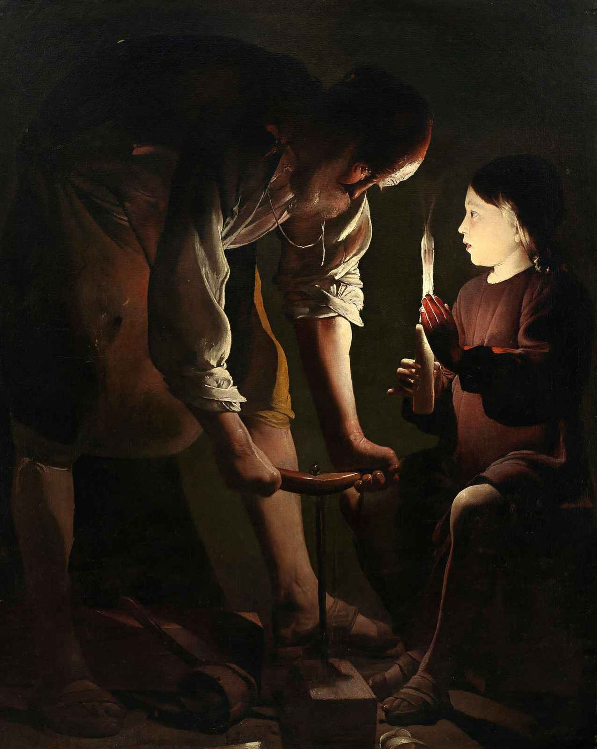 Joseph the Carpenter fine art print by Georges de La Tour
