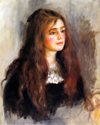 Julie Manet Painting by Pierre-Auguste Renoir 8x10" Art Print (Archival Paper)