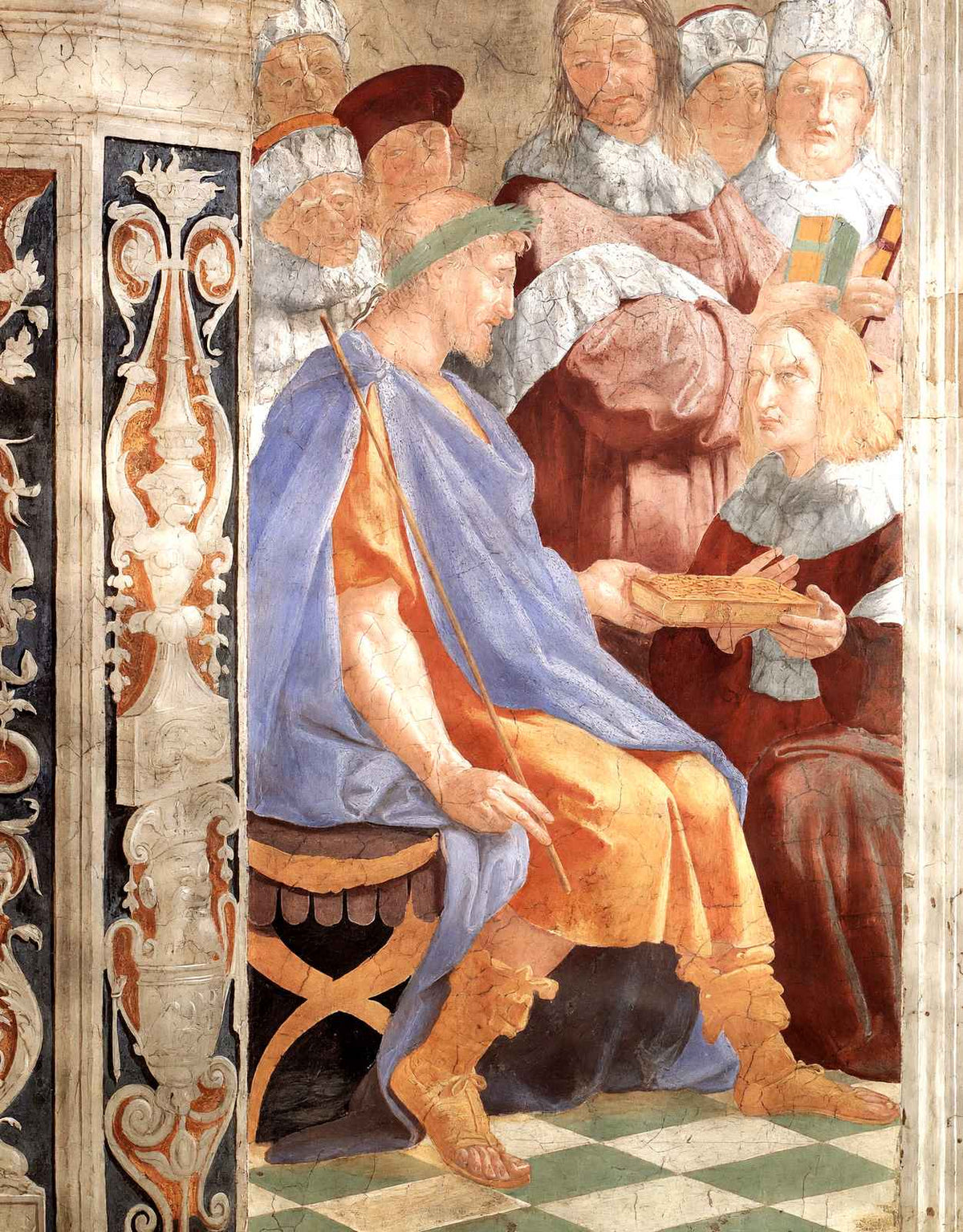 Justinian Presenting the Pandects to Trebonianus - Stanza 1511 Print (6 Sizes)