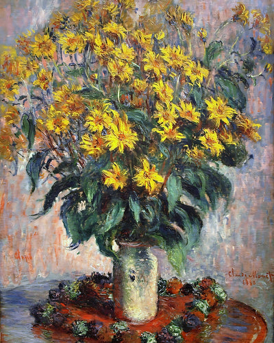 Jerusalem Artichokes Painting by Claude Monet 8x10" Art Print