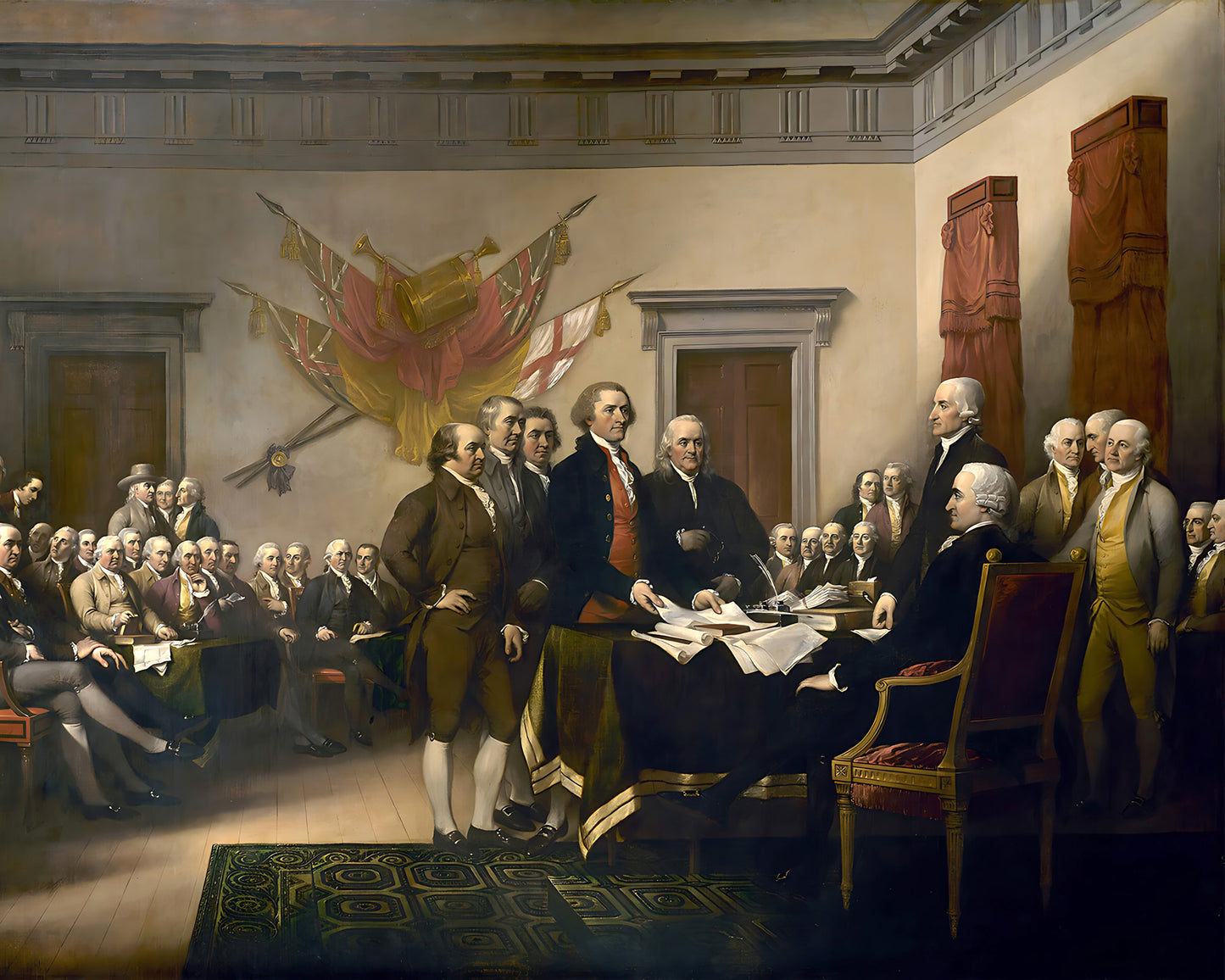 Declaration of Independence Painting by John Trumbull 8x10" Art Print