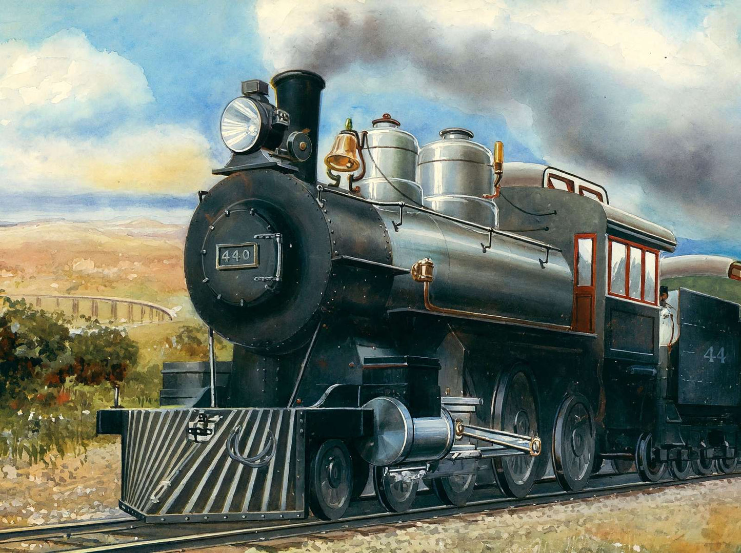 The Katy Flyer in 1906 Art Print (7 Sizes) - Restored