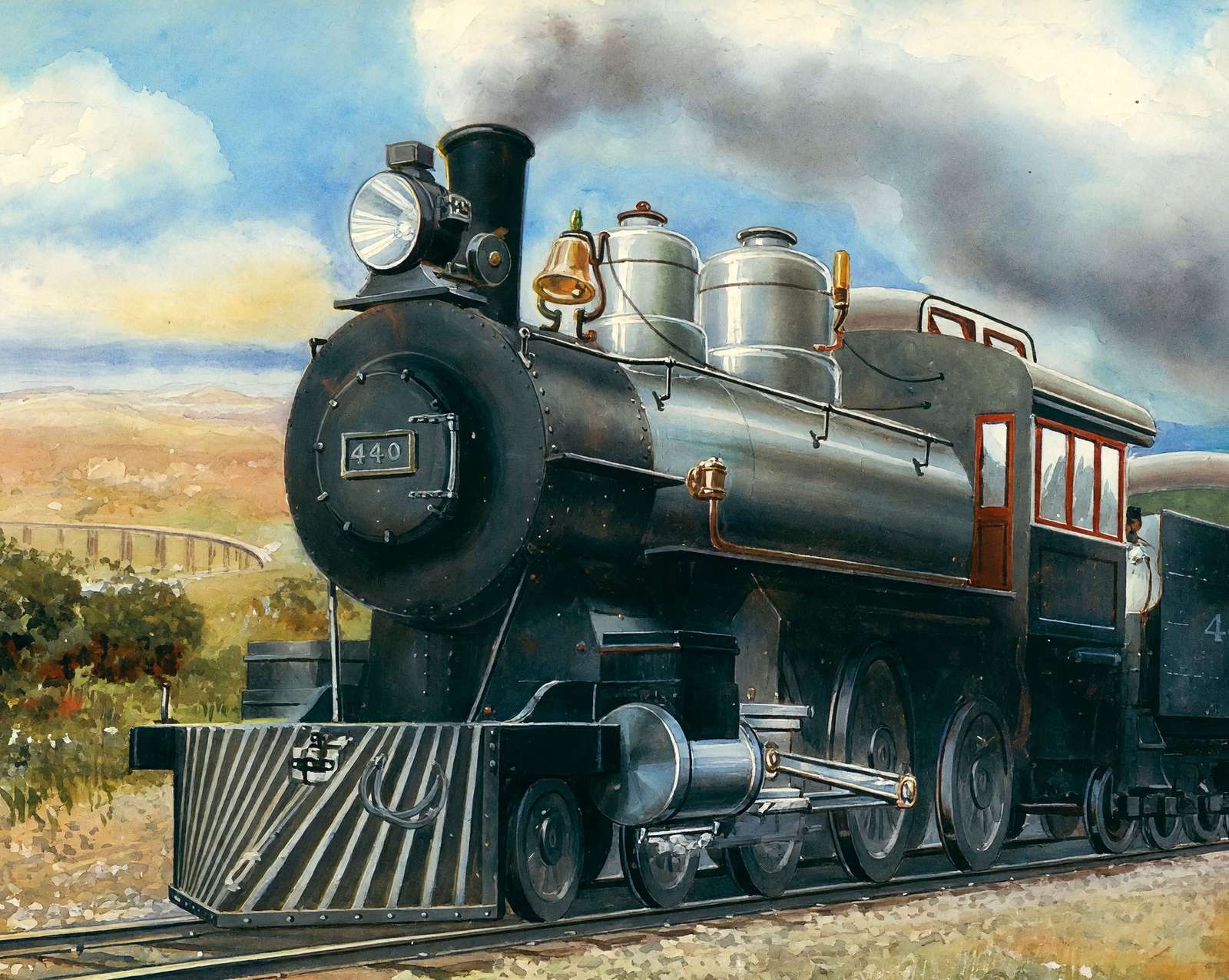 The Katy Flyer in 1906 art print