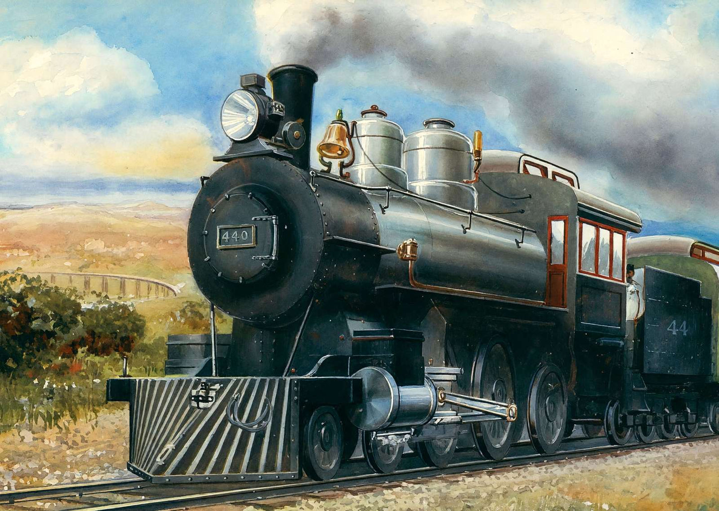 The Katy Flyer in 1906 Art Print (7 Sizes) - Restored