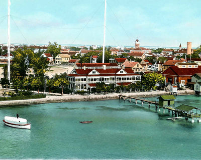 Wireless Station in Key West in 1907 vintage print