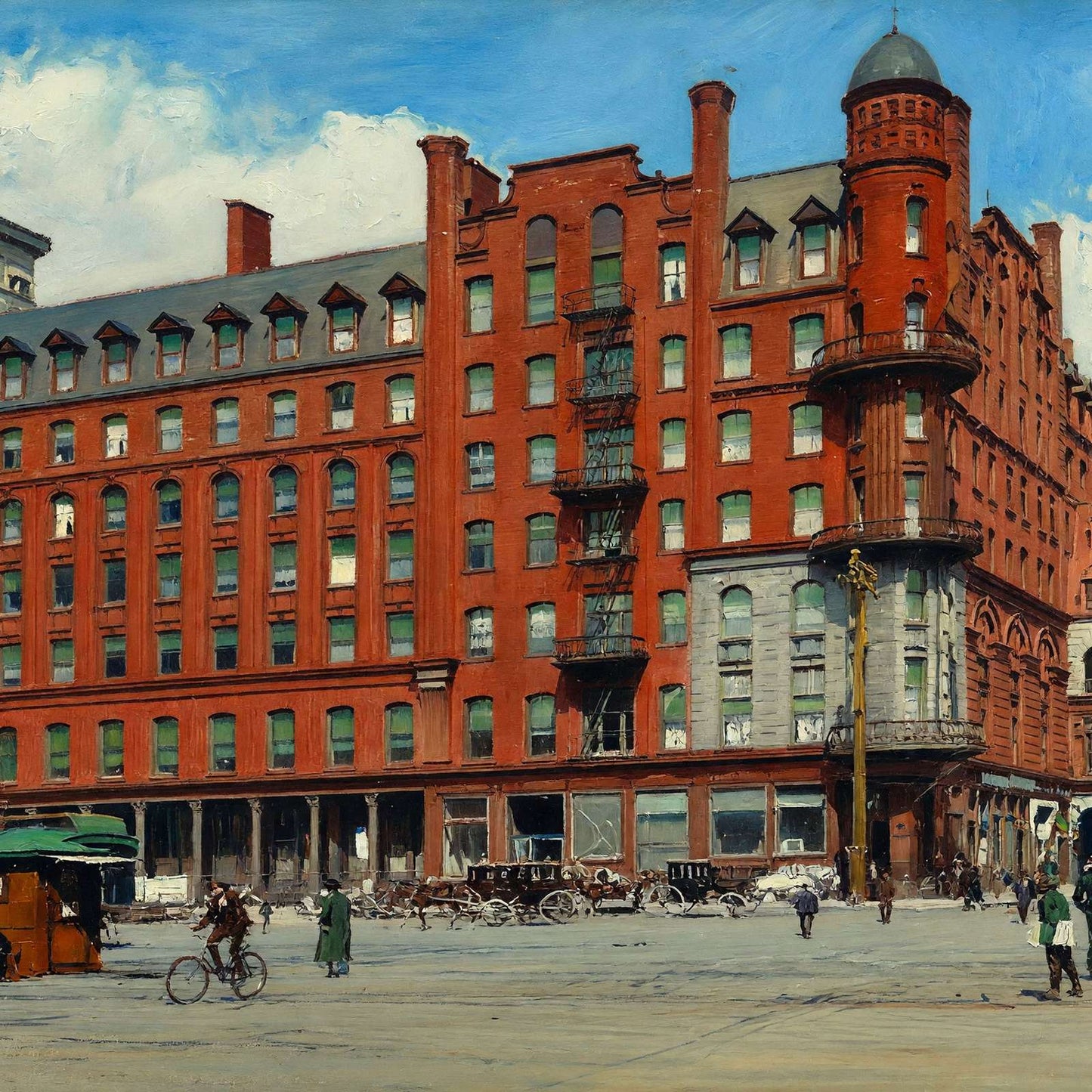 Kimball House Atlanta in 1906 Art Print (7 Sizes) - Enhanced