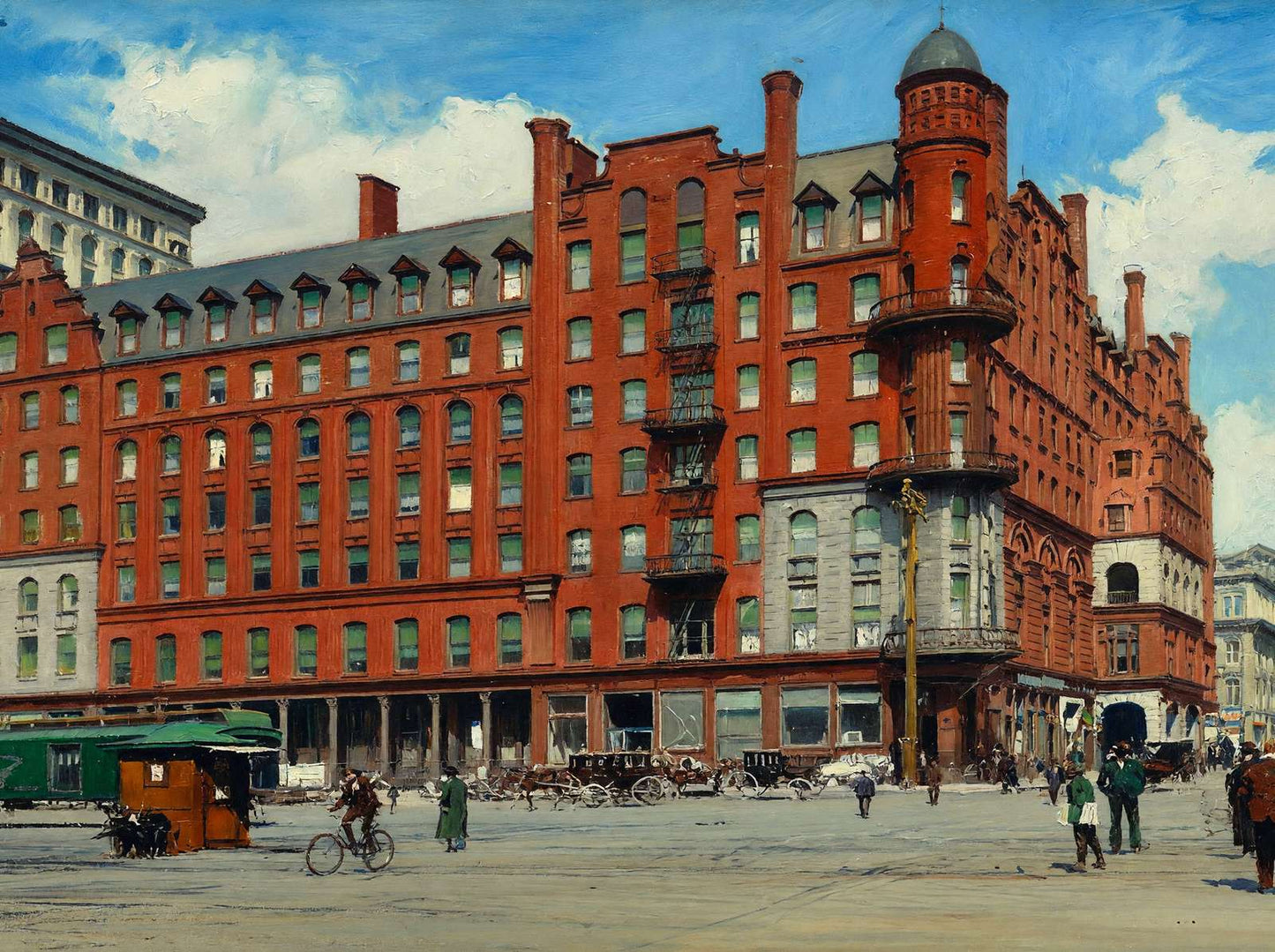 Kimball House Atlanta in 1906 Art Print (7 Sizes) - Enhanced