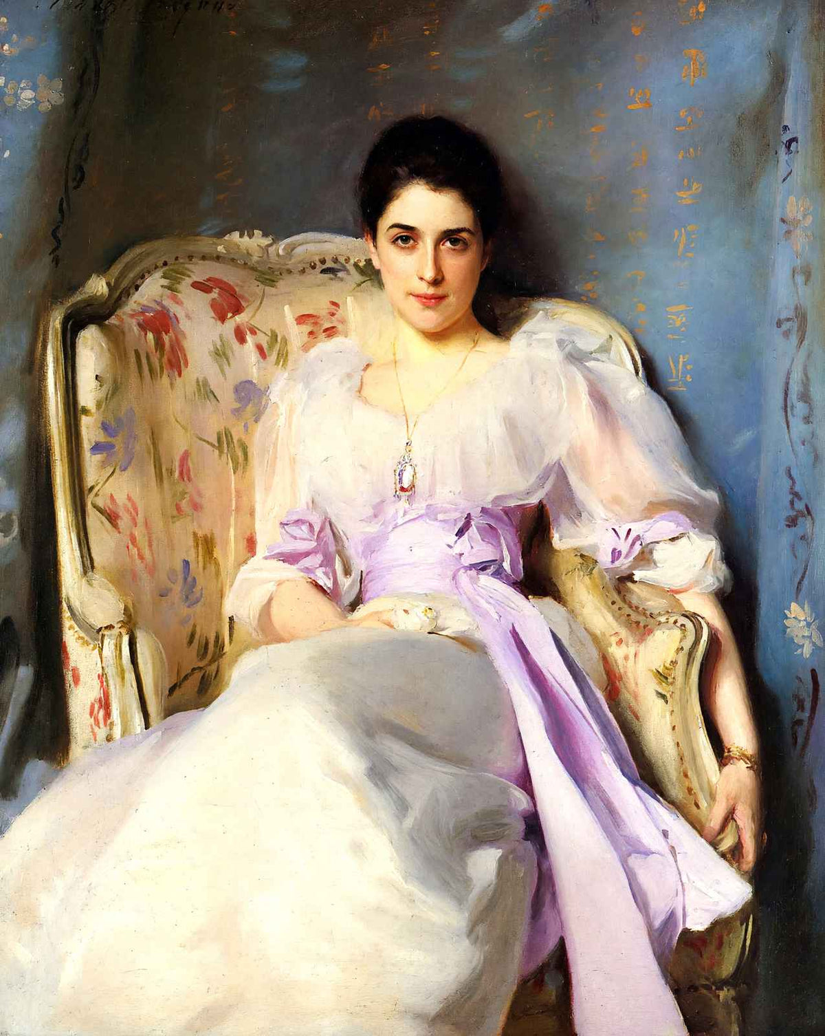 Lady Agnew of Lochnaw art print by John Singer Sargent (1893)