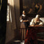 Lady Writing a Letter with Her Maid Art Print 1670 by Johannes Vermeer (6 Sizes)
