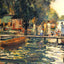 La Grenouillere 1869 Painting by Pierre-Auguste Renoir Art Print (6 Sizes)