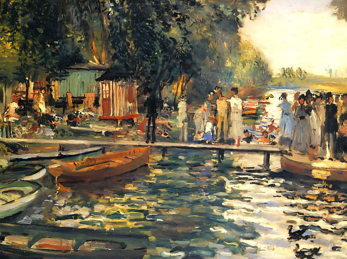 La Grenouillere 1869 Painting by Pierre-Auguste Renoir Art Print (6 Sizes)