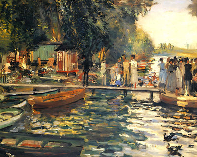 La Grenouillere painting print by Pierre-Auguste Renoir (1869)