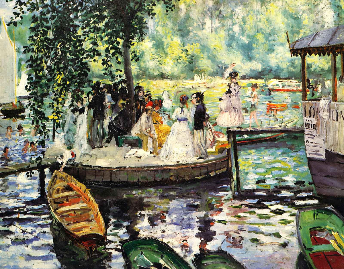 La Grenouillere 1869 Painting by Pierre-Auguste Renoir Fine Art Print (6 Sizes)