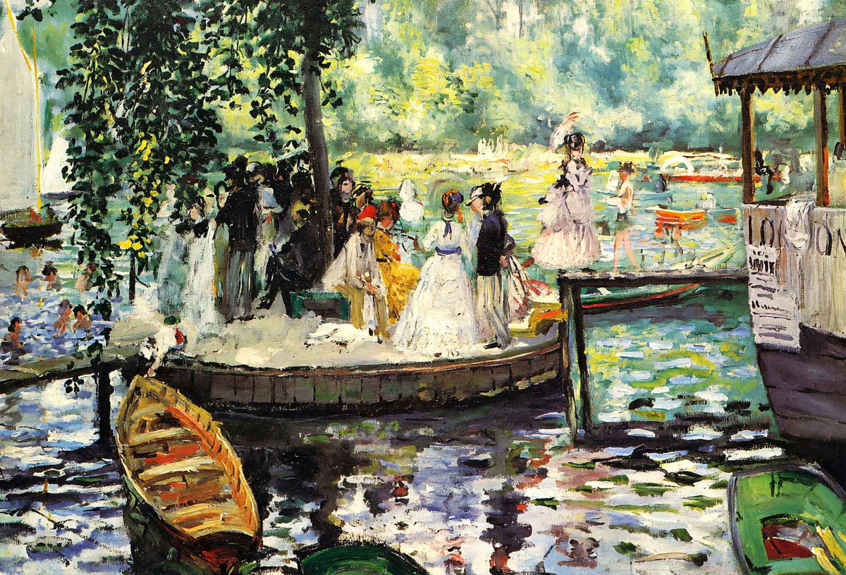 La Grenouillere 1869 Painting by Pierre-Auguste Renoir Fine Art Print (6 Sizes)