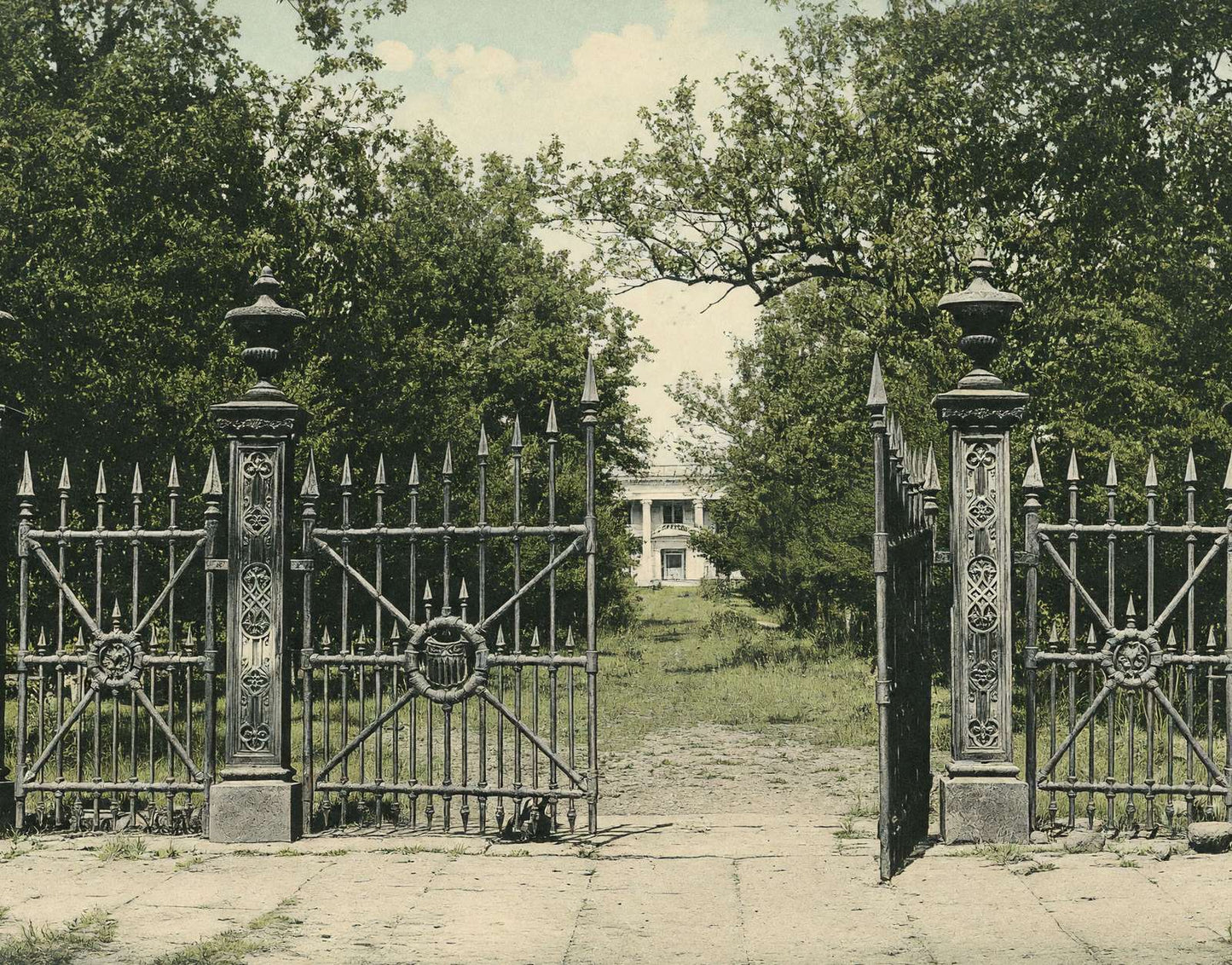 The Gates LA Grange GA in 1905 Vintage Print (7 Sizes) - Retouched