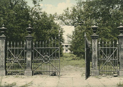The Gates LA Grange GA in 1905 Vintage Print (7 Sizes) - Retouched