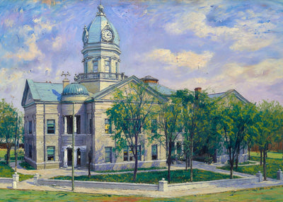 Troup County Court House LA Grange GA in 1905 Art Print (7 Sizes) - Acid Free