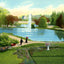 The Lake Soldiers Home Dayton in 1906 Vintage Print (7 Sizes) - Restored