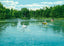 The Lake Grant Park Atlanta in 1906 Vintage Print (7 Sizes) - Restored