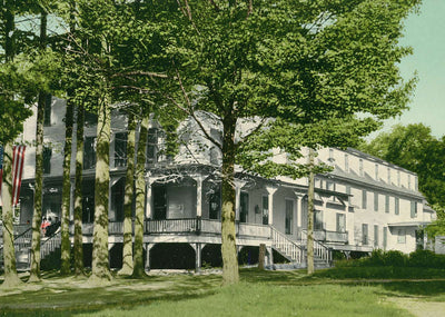 Lakeside House the Weirs NH in 1908 Vintage Print (7 Sizes) - Premium Print