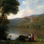 Lake Nemi Painting by George Inness Premium Art Print (6 Sizes) - Retouched