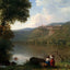 Lake Nemi Painting by George Inness Premium Art Print (6 Sizes) - Retouched