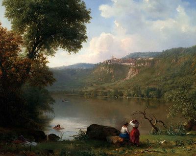 Lake Nemi painting by George Inness