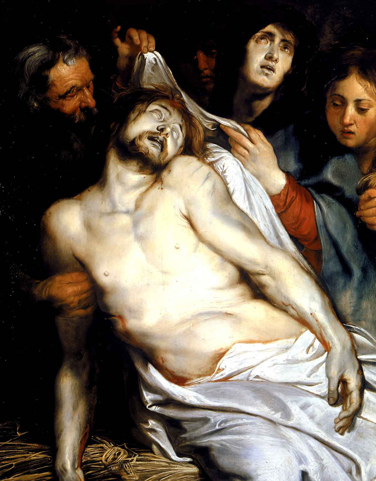 Lamentation (Christ on the Straw) 1618 by Peter Paul Rubens Art Print (6 Sizes)