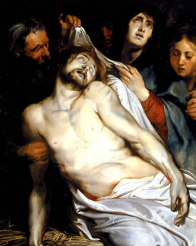 Lamentation (Christ on the Straw) art print by Peter Paul Rubens (1618)