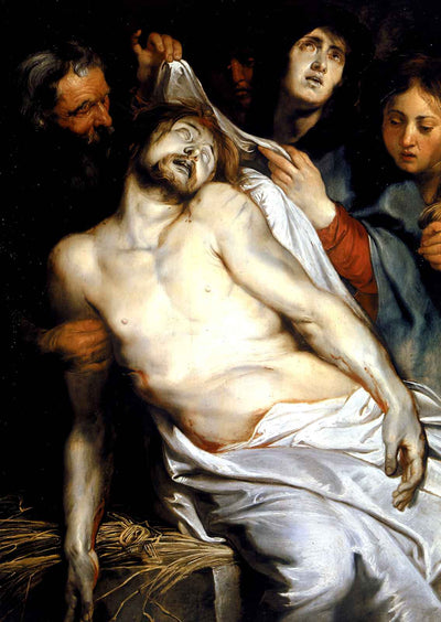 Lamentation (Christ on the Straw) 1618 by Peter Paul Rubens Art Print (6 Sizes)