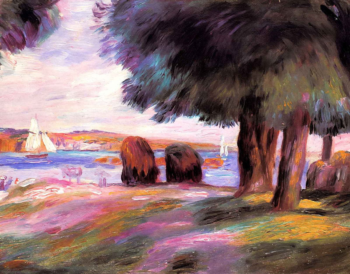 Landscape 1895 Painting by Pierre-Auguste Renoir Fine Art Print (6 Sizes)
