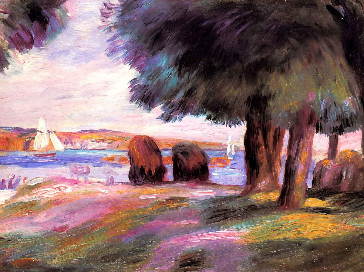 Landscape 1895 Painting by Pierre-Auguste Renoir Fine Art Print (6 Sizes)