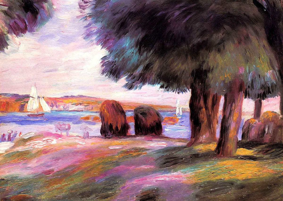 Landscape 1895 Painting by Pierre-Auguste Renoir Fine Art Print (6 Sizes)