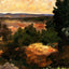 Landscape Fine Art Print 1867 Painting by Paul Cezanne (6 Sizes) - Restored