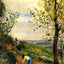 Landscape with a Man Digging Art Print 1877 by Camille Pissarro (6 Sizes)