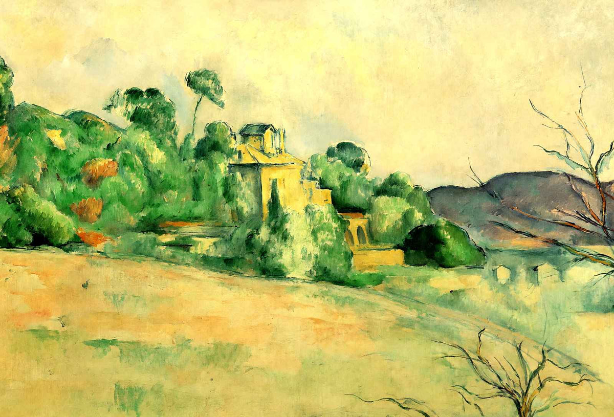 Landscape at Midday Fine Art Print 1887 Painting by Paul Cezanne (6 Sizes)