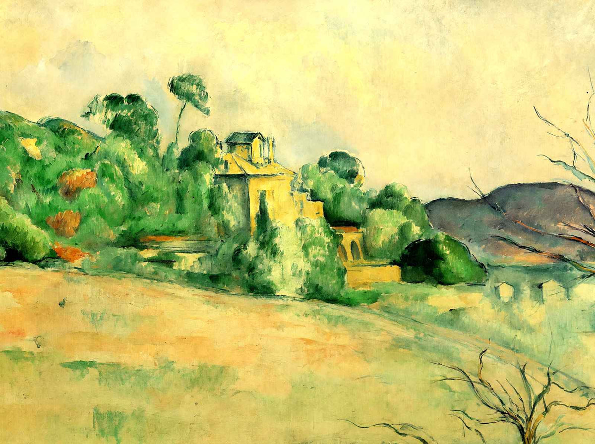 Landscape at Midday Fine Art Print 1887 Painting by Paul Cezanne (6 Sizes)
