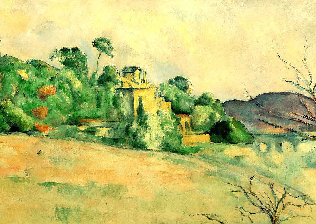 Landscape at Midday Fine Art Print 1887 Painting by Paul Cezanne (6 Sizes)