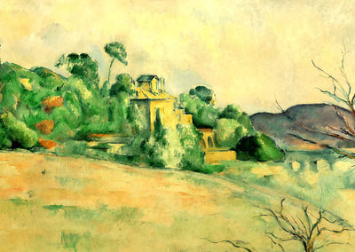 Landscape at Midday Fine Art Print 1887 Painting by Paul Cezanne (6 Sizes)