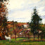 Landscape with a White Horse in a Field, L'Ermitage 1872 Art Print (6 Sizes)