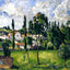 Landscape with Waterline 1879 Painting by Paul Cezanne Fine Art Print (6 Sizes)