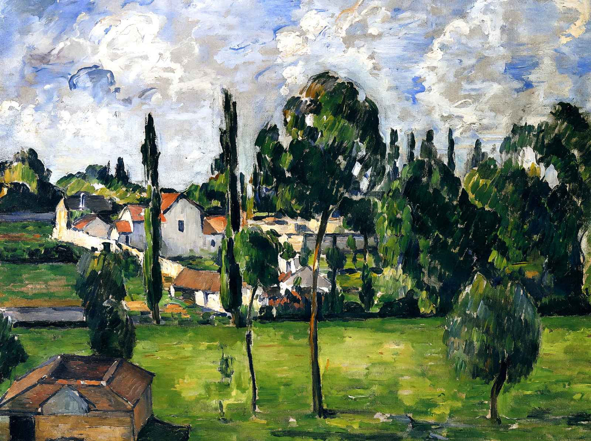 Landscape with Waterline 1879 Painting by Paul Cezanne Fine Art Print (6 Sizes)