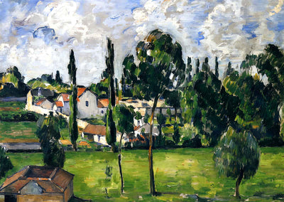 Landscape with Waterline 1879 Painting by Paul Cezanne Fine Art Print (6 Sizes)