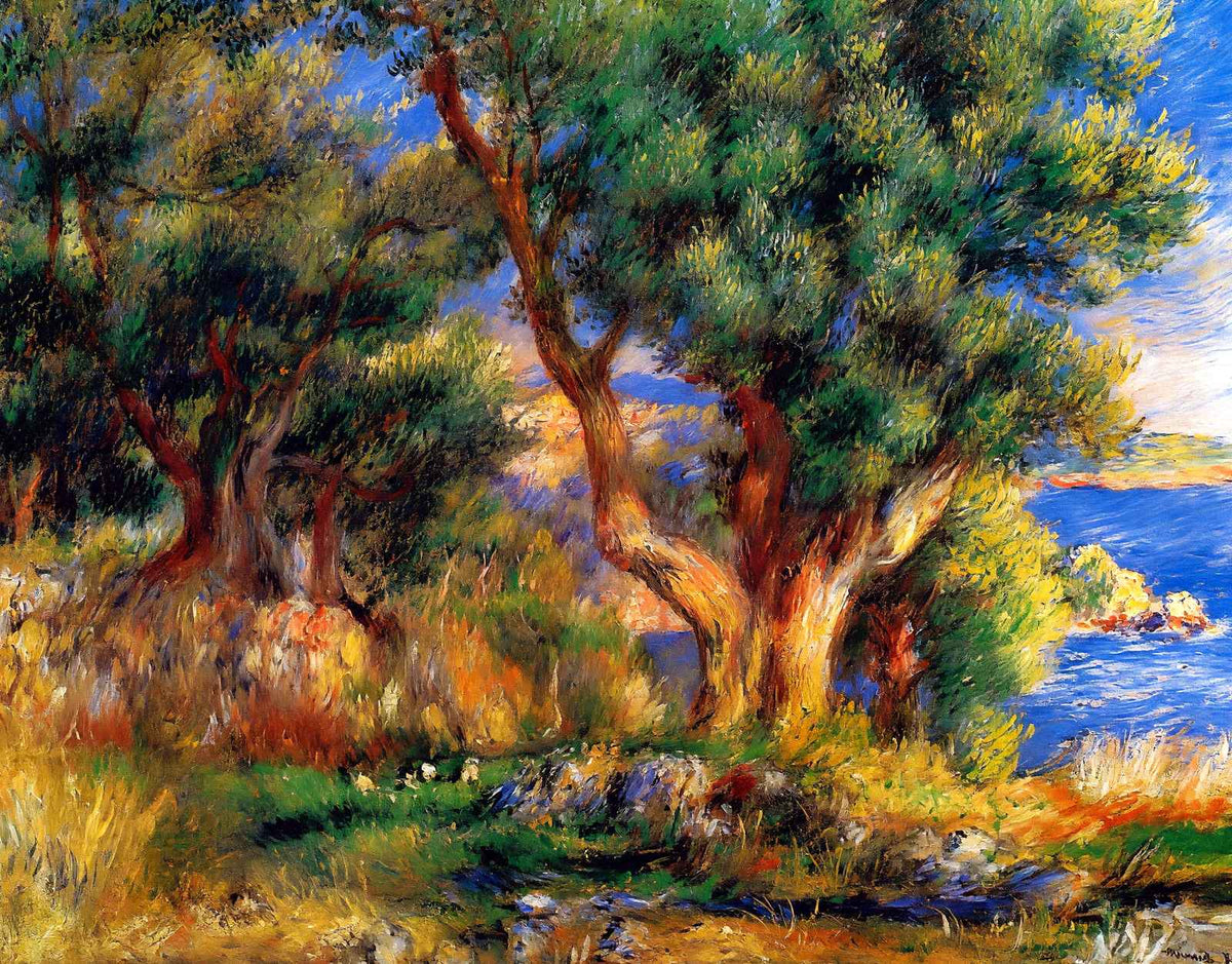 Landscape Near Manton Art Print 1883 Painting by Pierre-Auguste Renoir (6 Sizes)