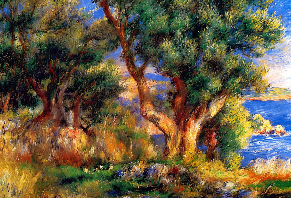Landscape Near Manton Art Print 1883 Painting by Pierre-Auguste Renoir (6 Sizes)