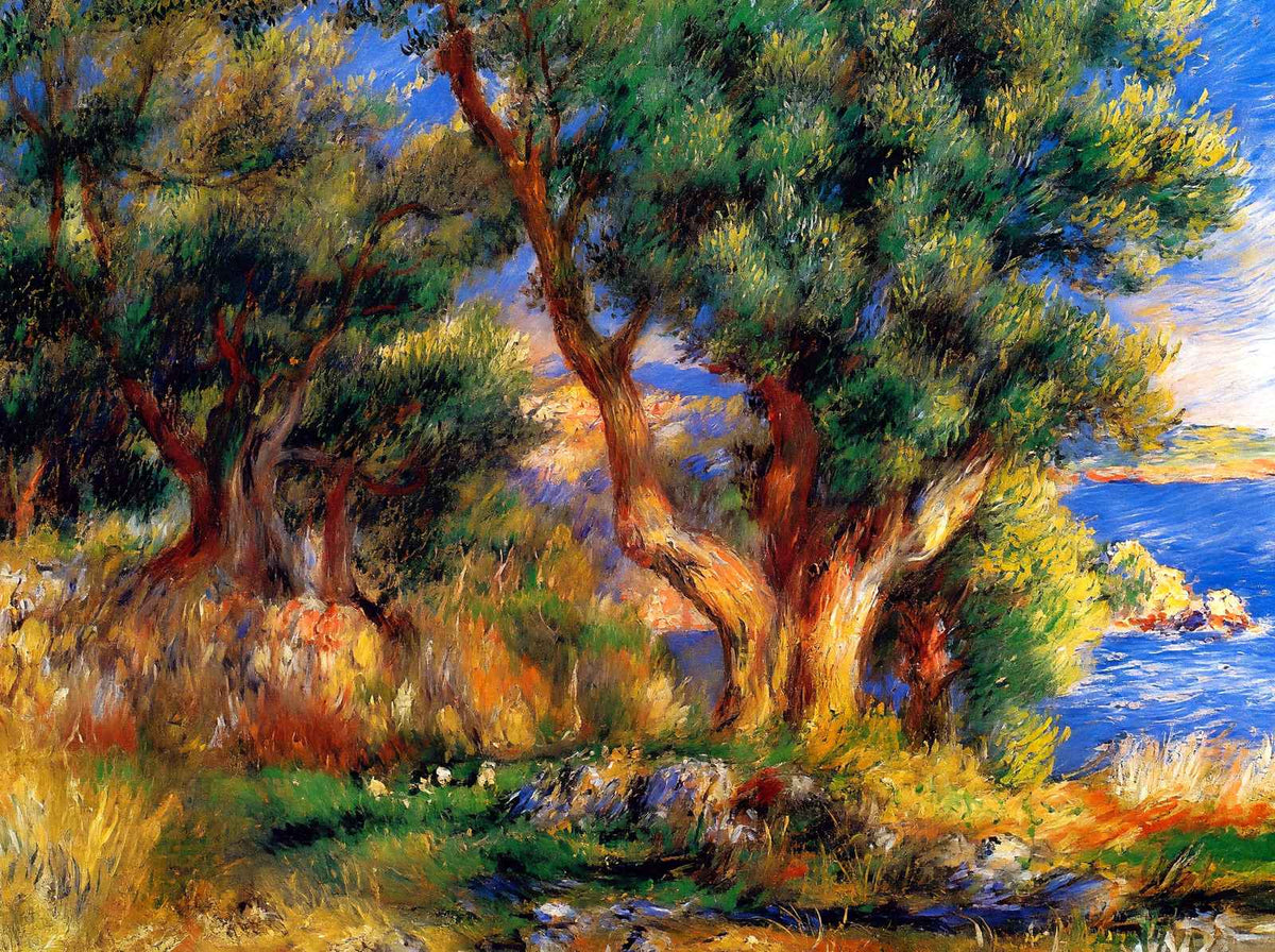 Landscape Near Manton Art Print 1883 Painting by Pierre-Auguste Renoir (6 Sizes)